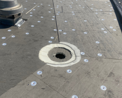 Hole on roof