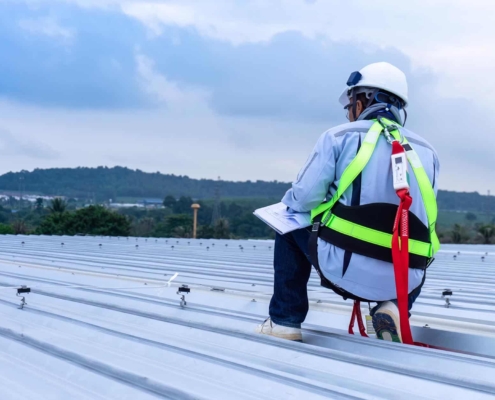 Professional Inspecting Commercial Roof