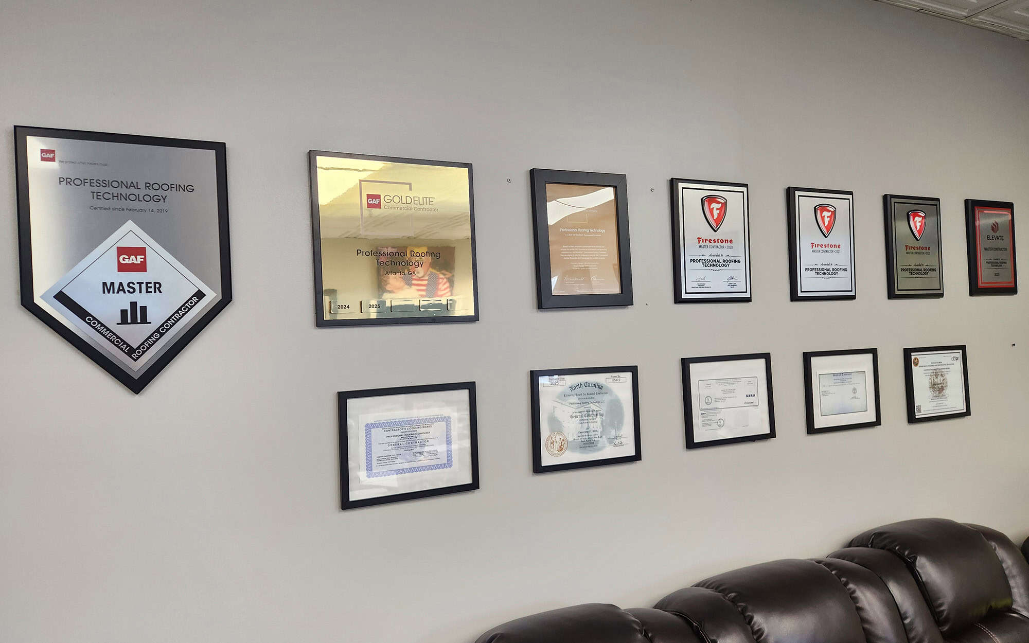Wall Of Proroof Certifications