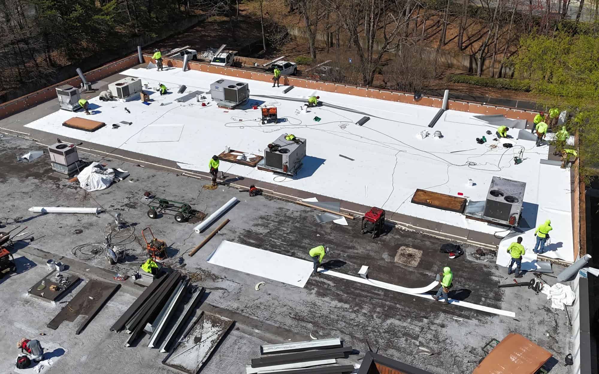 New Commercial Roof Installation vs. Roof-Over