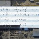 Top Down View Of Commercial Roof